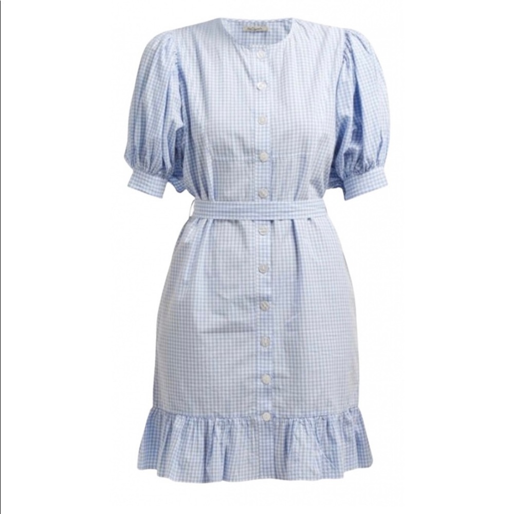 Gingham Button Up Dress Mes Demoiselles